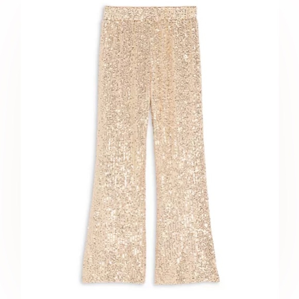 Aqua | Allover Sequin Flare Pant - Picture 2 of 5